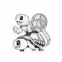 Squirtle Squad tattoo design idea