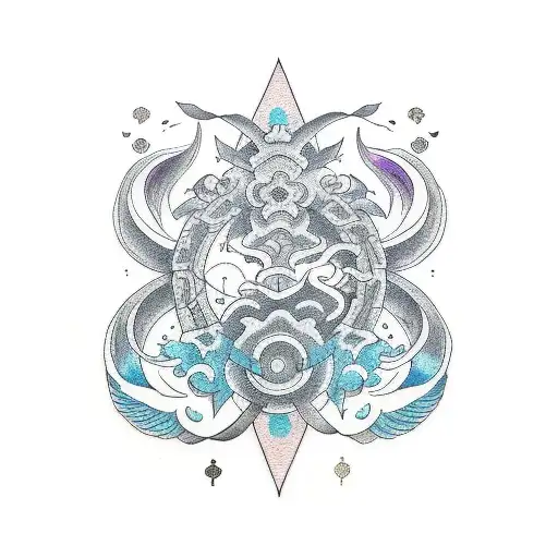 Combine Libra and Capricorn tattoo design idea