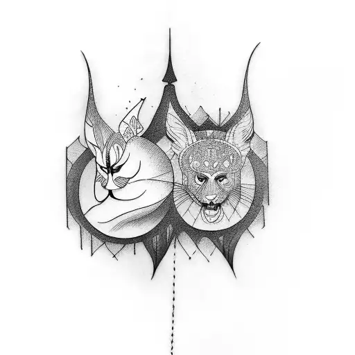 karma with sophia tattoo design idea