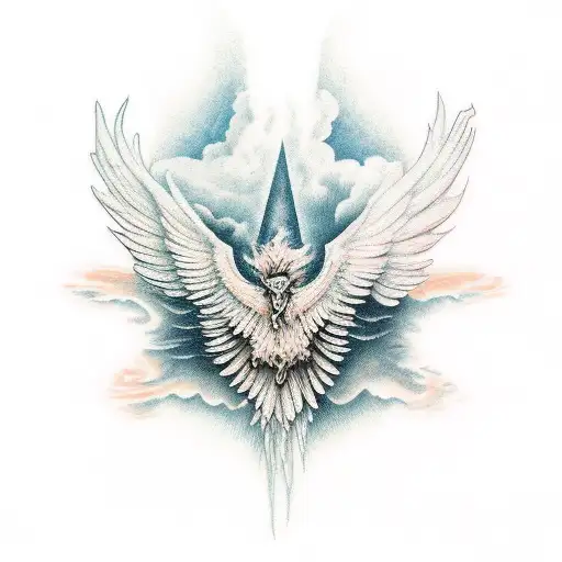 icarus fall tattoo design idea