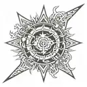 Gojo Satoru symbol tattoo design idea