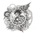 Gojo Satoru symbol tattoo design idea