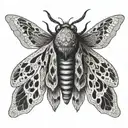 death moth tattoo tattoo design idea