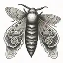 death moth tattoo tattoo design idea