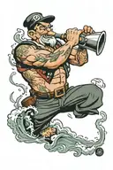 popeye tattoo design idea