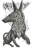anubis tattoo design idea