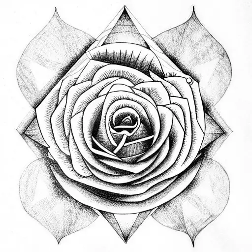 Rose, Sword tattoo design idea