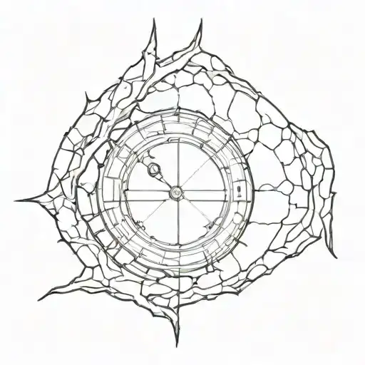 hobbit hole door cracked open to Sauron Lord of the Rings. subtly combine with Harry Potter. very simple small design   tattoo design idea