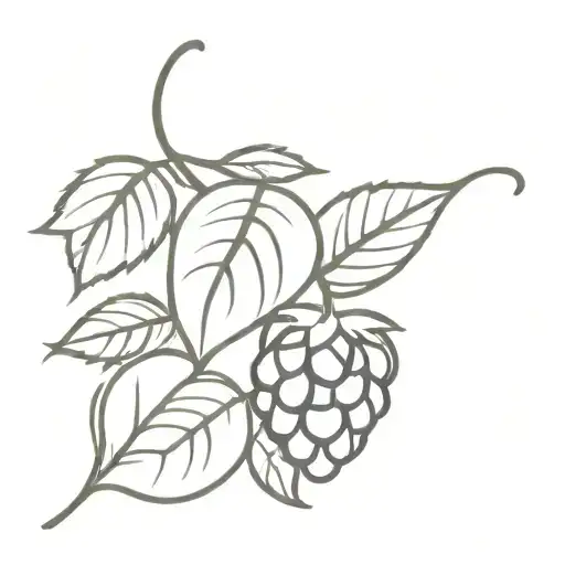 raspberry  tattoo design idea