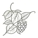 raspberry  tattoo design idea