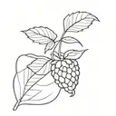 raspberry  tattoo design idea