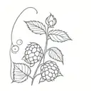 raspberry  tattoo design idea