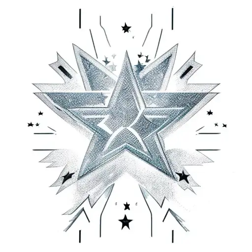 Dallas with stars for A tattoo design idea