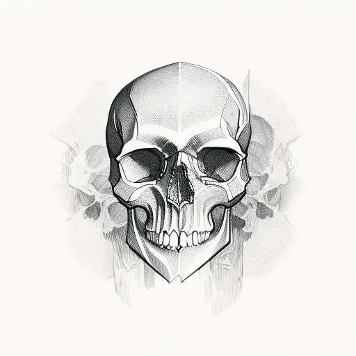 Skull tattoo design idea