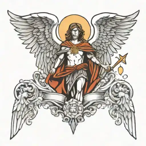 st Michael archangel tattoo design idea