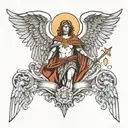 st Michael archangel tattoo design idea
