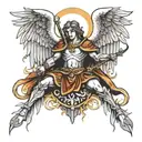st Michael archangel tattoo design idea