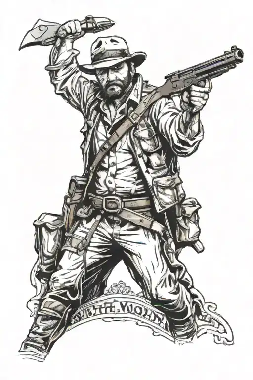 arthur morgan tattoo design idea