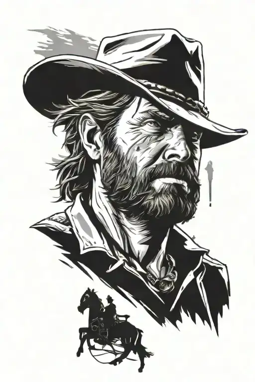 arthur morgan red dead redemption 2 tattoo design idea