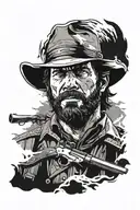 arthur morgan red dead redemption 2 tattoo design idea