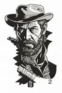 arthur morgan red dead redemption 2 tattoo design idea