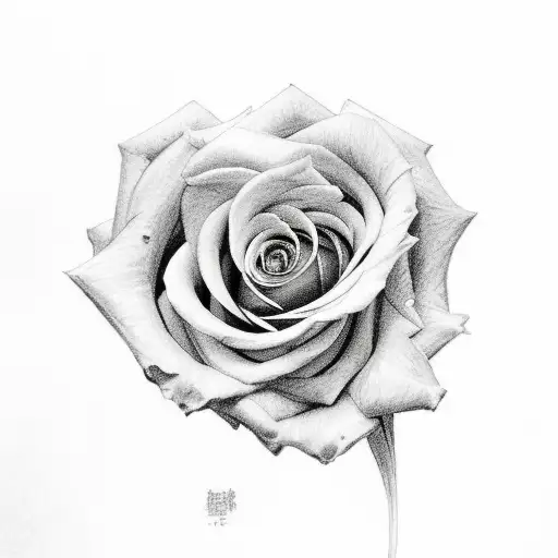 rose in fire tattoo design idea