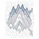 A new-school design featuring a pixelated mountain biker jumping over a code-filled landscape. tattoo design idea