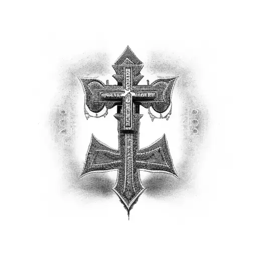 Ankh cross tattoo design idea
