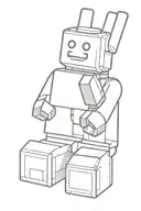 lego figure showing middle finger tattoo design idea