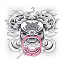 hamburger tattoo design idea