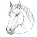 horses head makings tattoo design idea