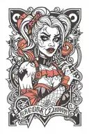 Harley Quinn  tattoo design idea