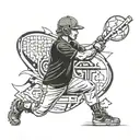 softball, electrical engineer, blue accents, male  tattoo design idea