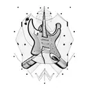 guitar  tattoo design idea