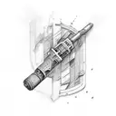 Arsenal cannon tattoo design idea
