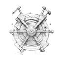 Arsenal cannon tattoo design idea