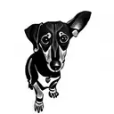 dachshund tattoo design idea