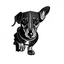 dachshund tattoo design idea