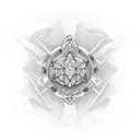 courage text  tattoo design idea