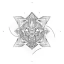 courage text  tattoo design idea