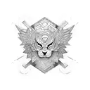 courage text  tattoo design idea