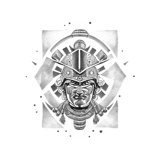 aztec warrior tattoo design idea