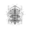 aztec warrior tattoo design idea