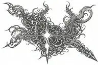 welding sparks flying tattoo design idea