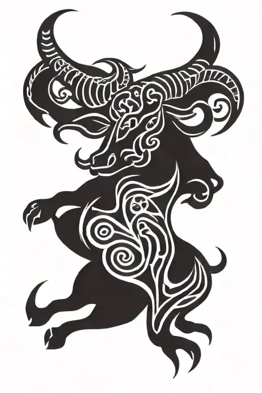 taurus zodiac symbols tattoo design idea