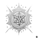 fantasy book symbols like game of thrones and wheel of time tattoo design idea