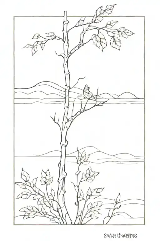 spinal tattoo nature tattoo design idea