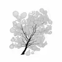 mustard seed tree tattoo design idea