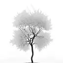 mustard seed tree tattoo design idea