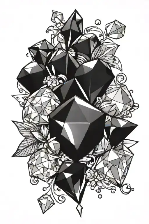 Gems tattoo design idea
